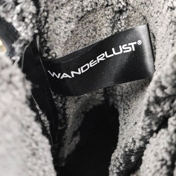 Wanderlust Gabi 2 Waterproof Moto Buckle Sherpa Black Mid Boot - Picture 10 of 14